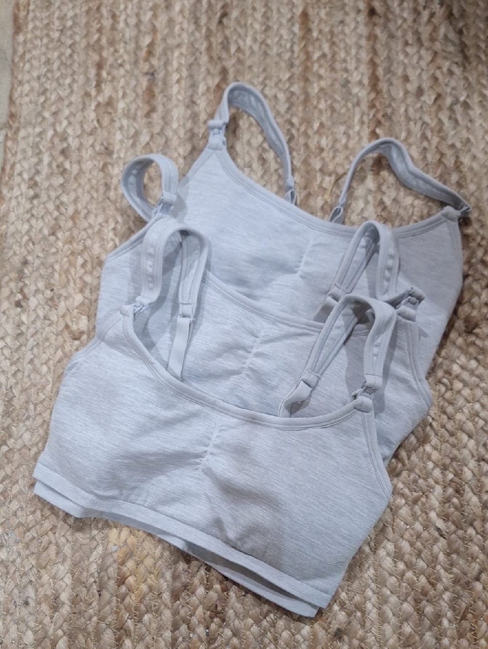 (3 Pack) Auden Grey Small Nursing Bras